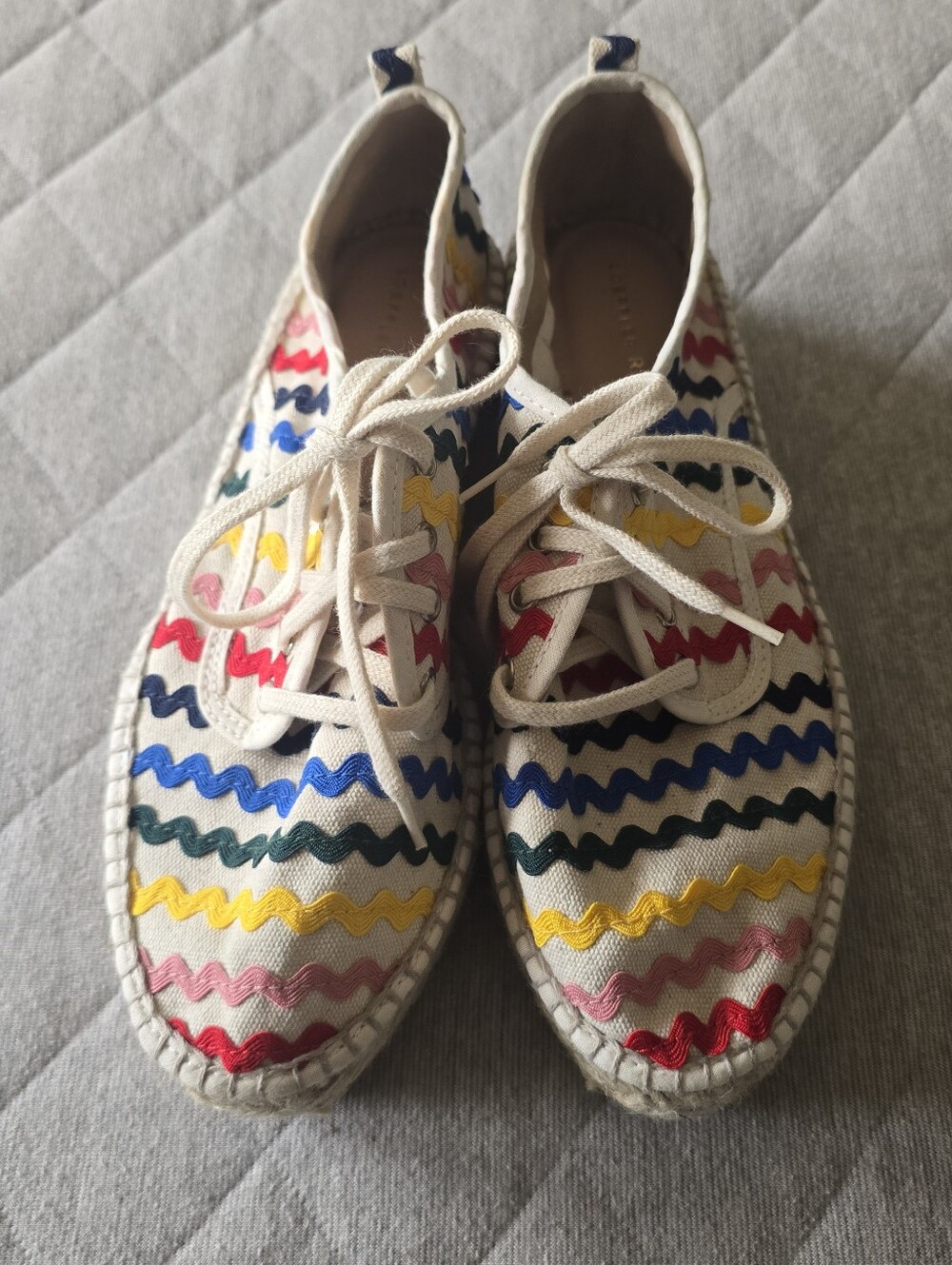Loeffler Randall Alfie Espadrille Sneaker Shoes Size 37/7 US